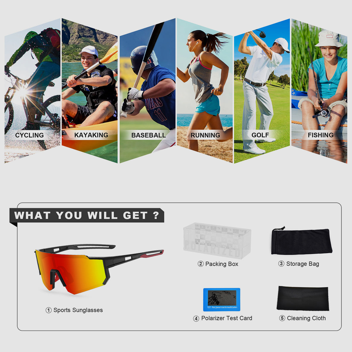 3078 Sportzonnebril