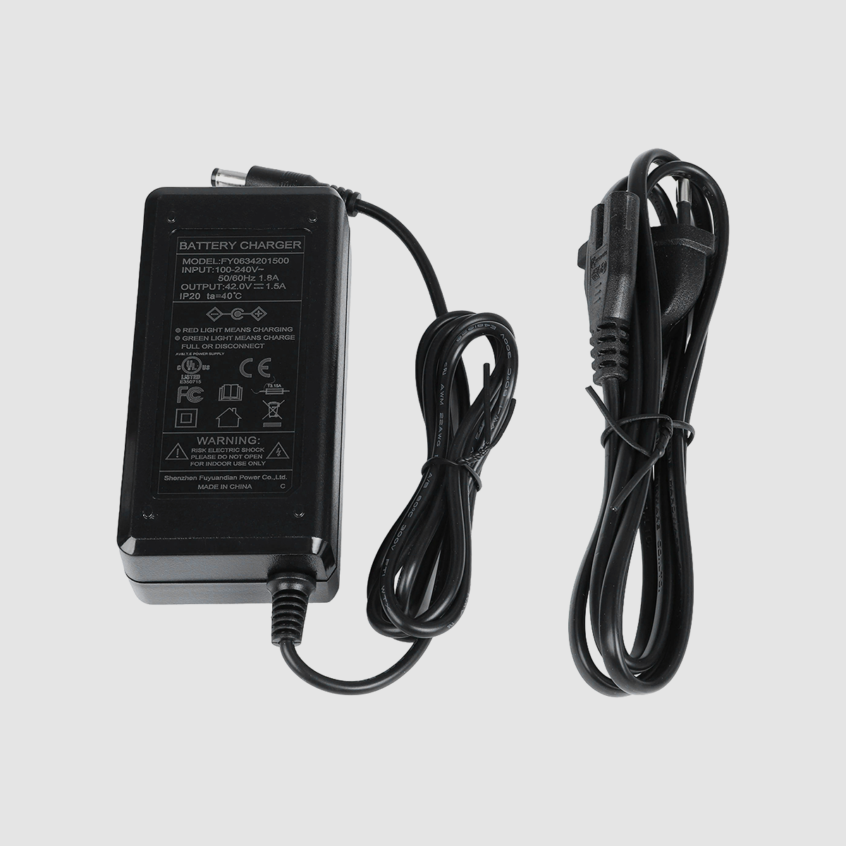 Oplader 42V 1,5A (Europese standaard)-E20 Pro